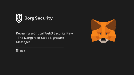 Revealing a Critical Web3 Security Flaw - The Dangers of Static Signature Messages